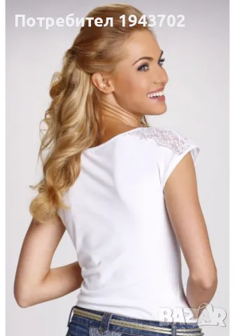Дамски бял топ Tosca, снимка 2 - Корсети, бюстиета, топове - 48045455