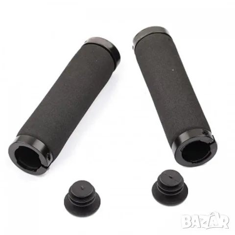 Черни антиплъзгащи дръжки за велосипед 120 mm