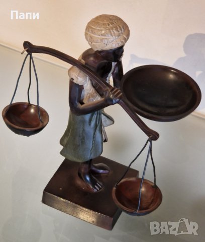 Бронзова винтидж скулптура от средата на 20-ти век, снимка 10 - Антикварни и старинни предмети - 42753649