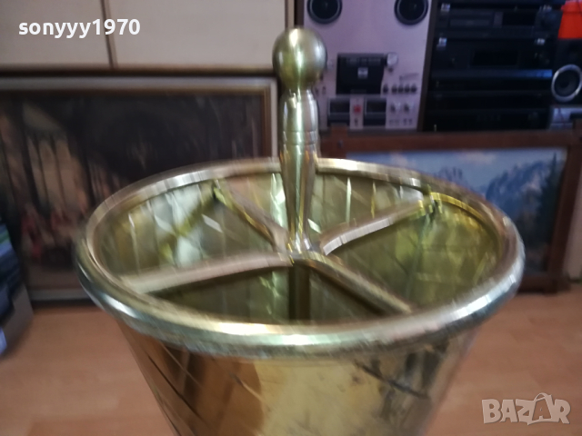 ПОСТАВКА ЗА ЧАДЪРИ В ЦВЯТ ЗЛАТО ОТ ГЕРМАНИЯ 1403241215, снимка 9 - Антикварни и старинни предмети - 44759757