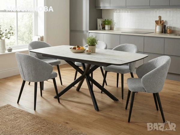 Трапезна маса Katrin – разтегателна