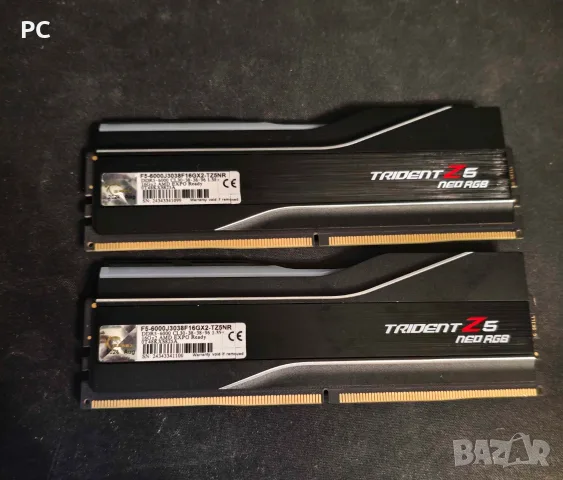 DDR5 G.SKILL Trident Z5 Neo RGB 2х16GB 6000-8000MT/s CL28-38 (32GB) Hynix A-die|Доживотна гаранция, снимка 2 - RAM памет - 54278065