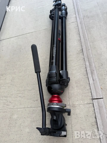 Трипод, Статив Manfrotto 755B/0E31 MDEVE Tripod+700RC2 Composite Head, снимка 10 - Чанти, стативи, аксесоари - 51000582