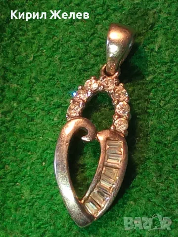 РАЗКОШЕН СКЪПОЦЕНЕН СРЕБЪРЕН МЕДАЛЬОН СРЕБРО 925 с БЯЛА ПОЗЛАТА ФАСЕТИРАН МОЙСАТИН и ЦИРКОНИ 19417, снимка 17 - Колиета, медальони, синджири - 49682618