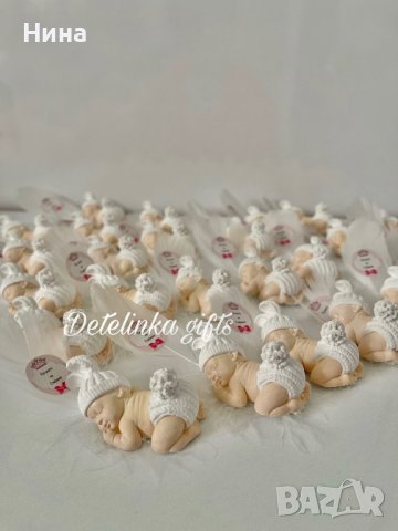 Подаръци за гости спящо бебе, снимка 5 - Подаръци за кръщене - 34813552