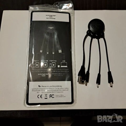 Мултифункционален USB кабел (модел XP61040) с конектори Type –C; Micro USB;Lightning (iphone и ipad)