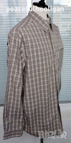 Columbia Sportswear - мъжка карирана риза с  дълъг ръкав за туризъмлов и риболов, снимка 5 - Ризи - 44339490