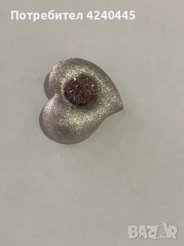 Сребърна висулка сърце