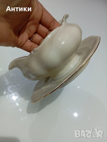 Порцеланова стара  баварска сосиера  , снимка 4 - Прибори за хранене, готвене и сервиране - 52563990