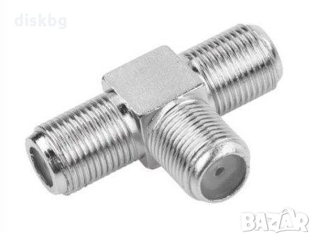 Нова букса Т-образна снадка за коаксиален кабел, Т-образна снадка за F конектори