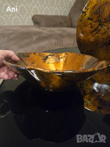 Комплект ваза + купа / дизайнерски модел/, снимка 3 - Вази - 52654387