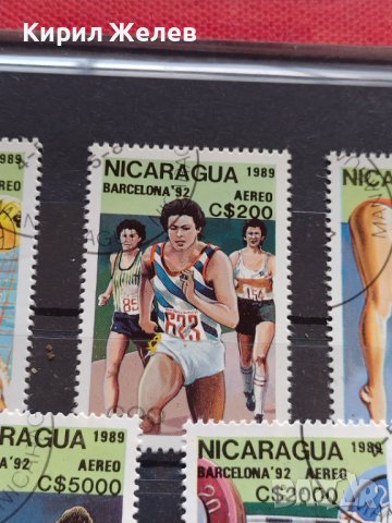 Пощенски марки чиста комплектна серия Олимпиада Барселона 1992г. Пощта Никарагуа - 22531, снимка 3 - Филателия - 36662779
