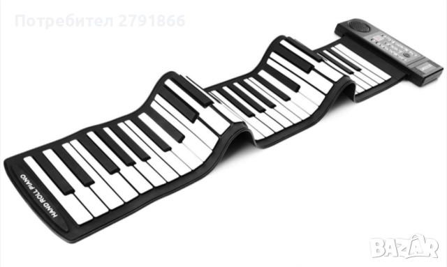 61 клавиша навиващо се пиано,преносимо,жак слушалки,line вход,MIDI изход,128 ритъма на ток и ба, снимка 13 - Пиана - 51409279