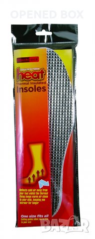 ЛОТ 3 чифта Алуминиеви термо стелки / Топлоизолационни стелки, универсален размер, снимка 1