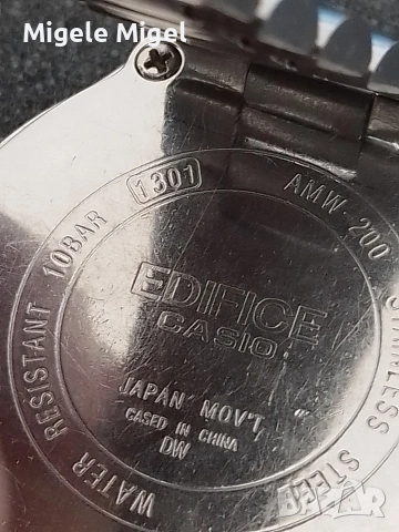Ръчен мъжки часовник CASIO EDIFICE, снимка 9 - Мъжки - 53935696