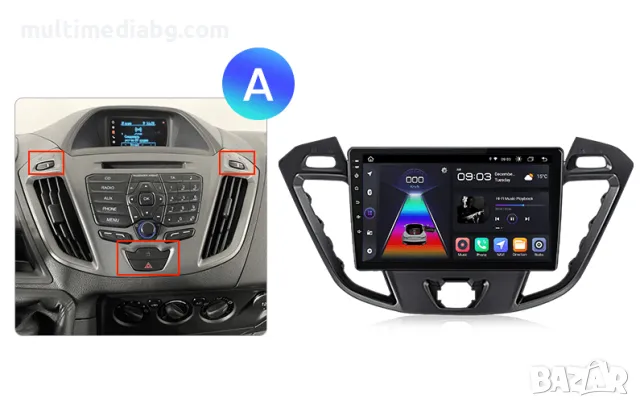 Ford Transit 2013-2021 Мултимедия Навигация Android, снимка 2 - Аксесоари и консумативи - 50070675