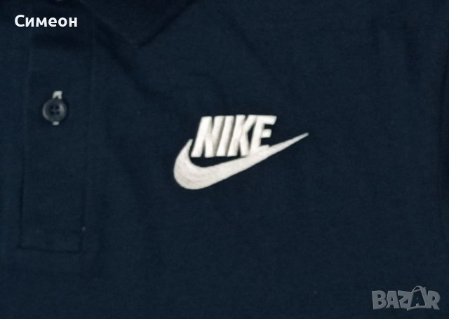 Nike Polo Shirt оригинална тениска M Найк памучна поло фланелка, снимка 4 - Спортни дрехи, екипи - 40579257