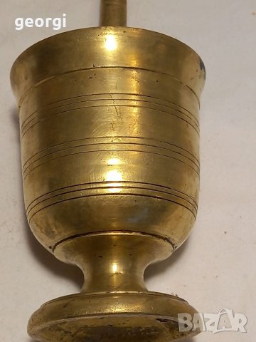 Стар месингов хаван   16/1, снимка 3 - Антикварни и старинни предмети - 38056817