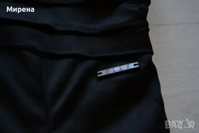 Оригинална черна рокля ELLE тип бюстие, размер S/M, с еластичност, снимка 3 - Рокли - 47521858