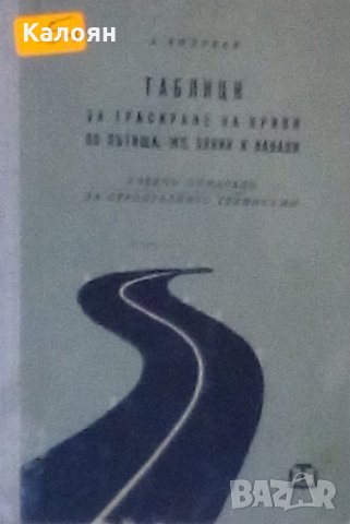 Андрей Андреев - Таблици за трасиране на криви по пътища, жп линии и канали