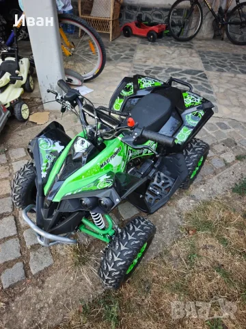 мини АТВ 50cc. ЧИСТО НОВО КАРАНО 3 ПЪТИ, снимка 2 - Мотоциклети и мототехника - 53559217