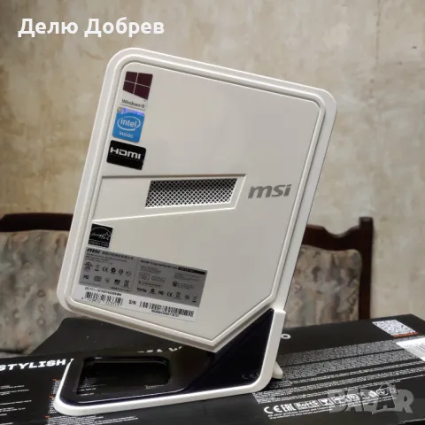 Продавам: Мини компютър MSI DC111 Intel Celeron 1037U 8GB RAM и 128 GB SSD, снимка 1