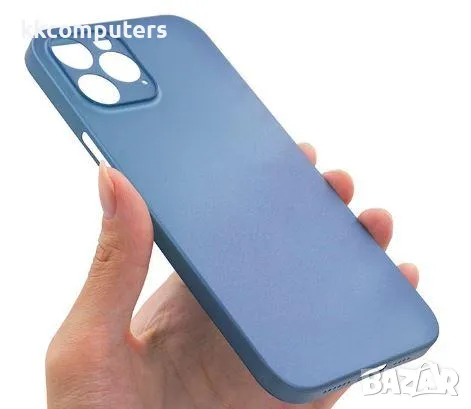 Калъф PVC Second Skin 0.18 / Син - прозрачен / за iPhone 15 6.1, снимка 2 - Калъфи, кейсове - 47404184