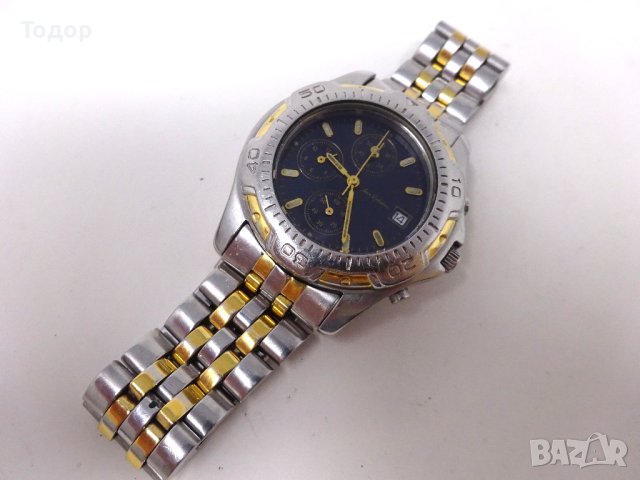 ФРЕНСКИ КВАРЦОВ ЧАСОВНИК JEAN DELATOUR, ЦЕЛИЯТ СТОМАНЕН, С НОВА БАТЕРИЯ SILVER OXIDE, ЦЕНА -  80 ЛВ