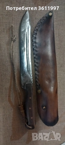 Здрав,кован овчарски нож, 31см. 