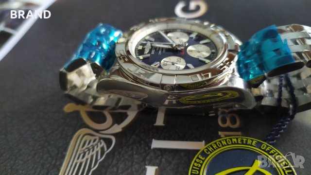 BREITLING CHRONOMAT 44мм механичен с действащ хронограф клас 6А+, снимка 7 - Мъжки - 31961106