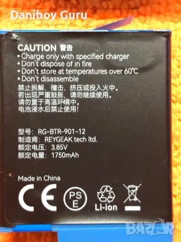 GoPro Hero 12 11 10 9  батерии 3бр зарядно устройство TELESIN  преносимо 3-канално зарядно, снимка 10 - Батерии, зарядни - 48787658