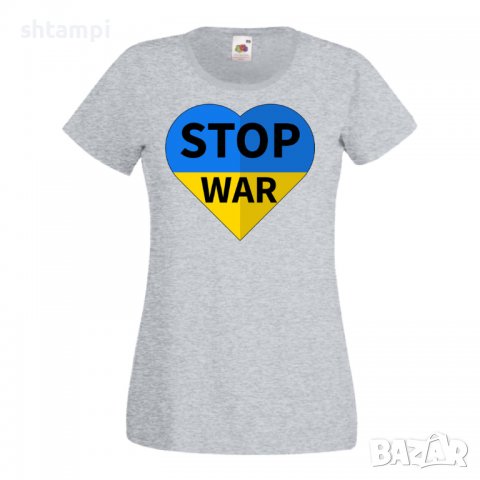 Дамска Тениска STOP WAR 007 спрете войната,подкрепям Укркайна,, снимка 4 - Тениски - 37213460