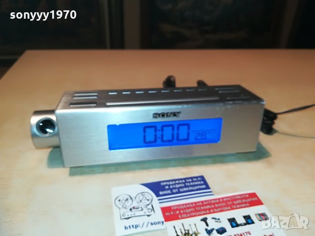 SONY CLOCK RADIO AUX, снимка 2 - Радиокасетофони, транзистори - 29152133