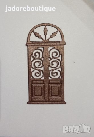 Хартиен елемент врата 2 броя скрапбук декорация , снимка 7 - Други - 37841511
