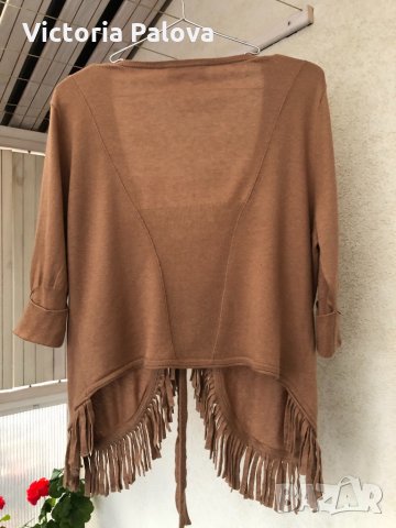 Прекрасна жилетка NICE CONNECTION,40%кашмир,60%памук, снимка 6 - Жилетки - 31293142