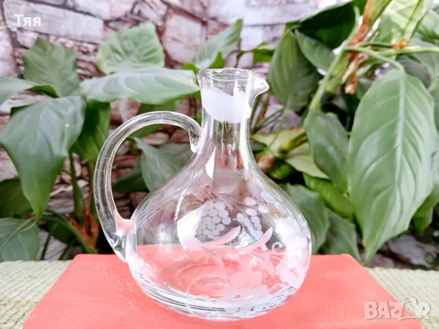 Стъклени мини каничка и солнички , снимка 2 - Декорация за дома - 49882753
