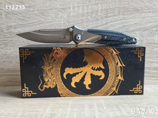 Microtech Socom Bravo Mini SE TitaniumCF bead blast std, снимка 2 - Ножове - 56433210