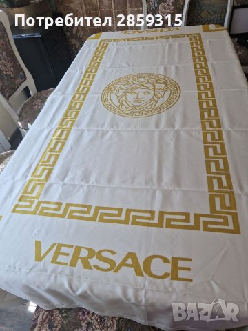 Луксозна покривка от сатен Versace, снимка 3 - Покривки за маси - 40518279