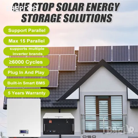 Lifepo4 15kw 300аh 51.2v Lifepo4 15kw 300аh 51.2v 16S Батерия 15квч за фотоволтаичнa, снимка 4 - Друга електроника - 47893499