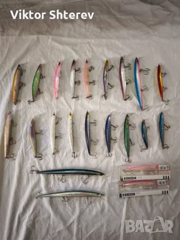 Комплект 22 бр. морски воблери – Silent Assassin, Blade Minnow, Hardcore, Tide minnow, Rapalla