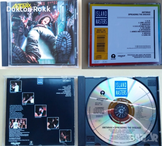 Anthrax & Azriel – оригинални издания (Thrash & hardcore CD), снимка 5 - CD дискове - 37420219