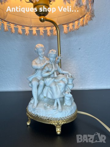 Порцеланова лампа №5098 , снимка 2 - Антикварни и старинни предмети - 44304060