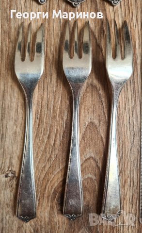 Посребрени десертни вилици, Dieufuls, Дюселдорф, Германия, снимка 8 - Прибори за хранене, готвене и сервиране - 42089345