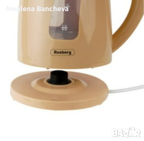 Електрическа кана Rosberg, 2200W, 1.7л., 2 ГОДИНИ ГАРАНЦИЯ, снимка 8 - Друга електроника - 54192394
