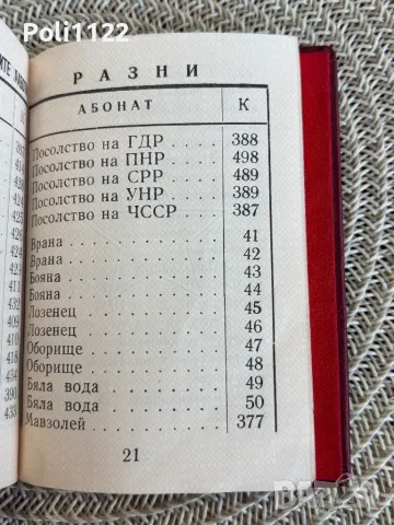 Тайния телефонен указател на БКП, снимка 10 - Антикварни и старинни предмети - 48451553