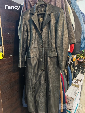 Дълго. дамско кожено манто, снимка 2 - Палта, манта - 51962029