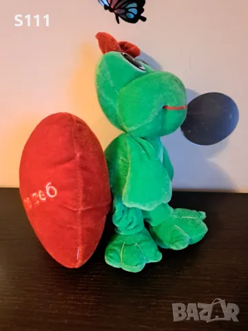 Плюшена играчка жаба със сърце - Луд съм по теб 
