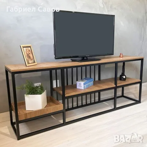 Секция TV индустриален стил, снимка 10 - Секции и витрини - 56466775