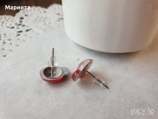 Обеци Калинки Червени Обеци Обици Бижута Червена Калинка Сладки Обеци Подарък Подаръчета, снимка 5 - Обеци - 38725578