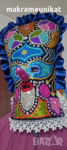 Кукерска маска, гугла, нова, Новодел, уникат, ръчна изработка 